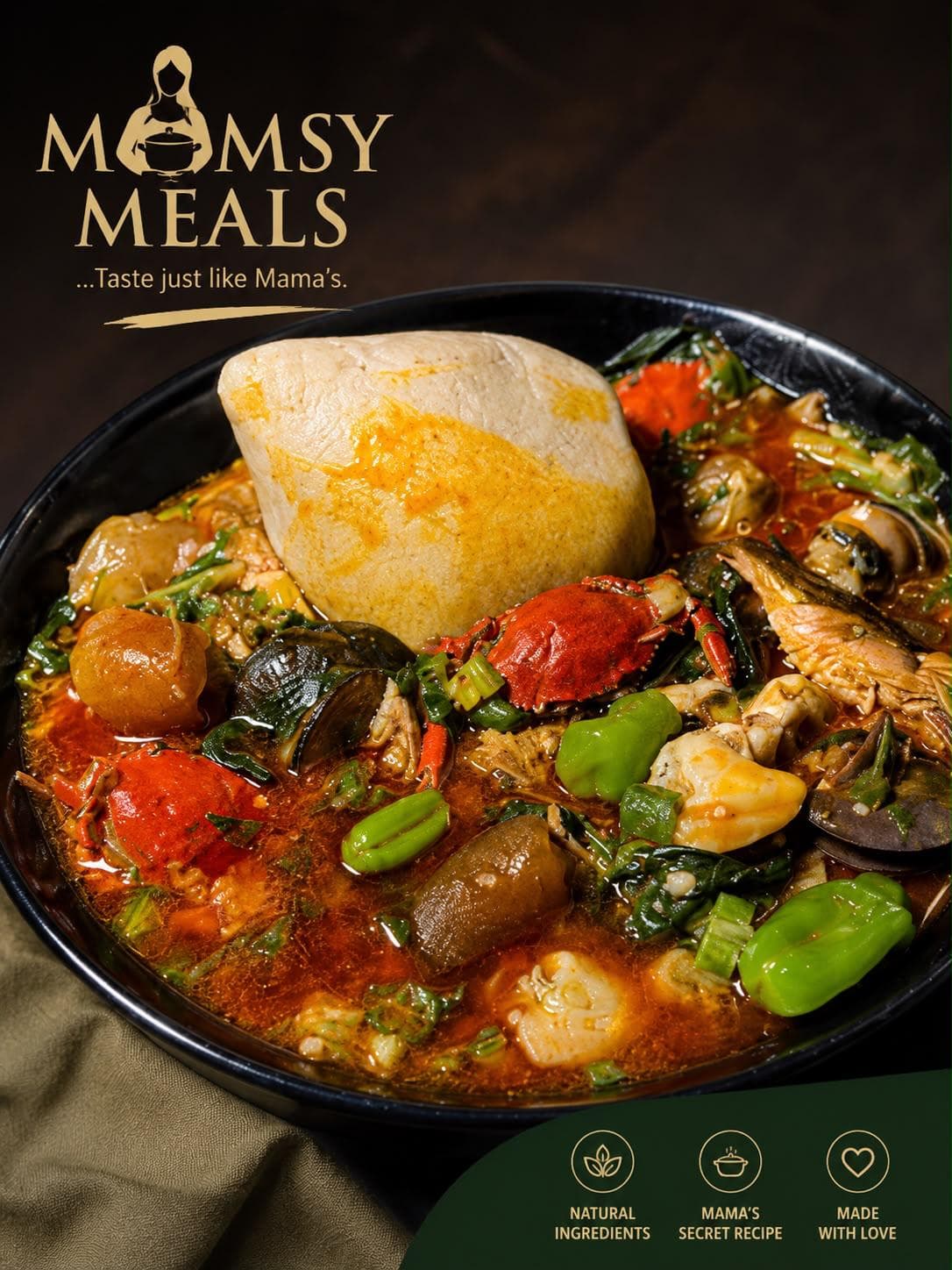 Ghanaian Banku & Okro Stew